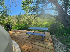 Back deck of Rainforest Getaway 