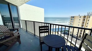 Enjoy Atlantic Ocean views from your private 8th-floor balcony at Ocean Trillium Suites 801