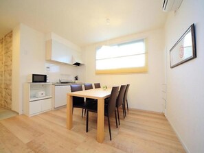 Kitchen, living room