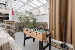 Challenge your friends to a game of foosball!