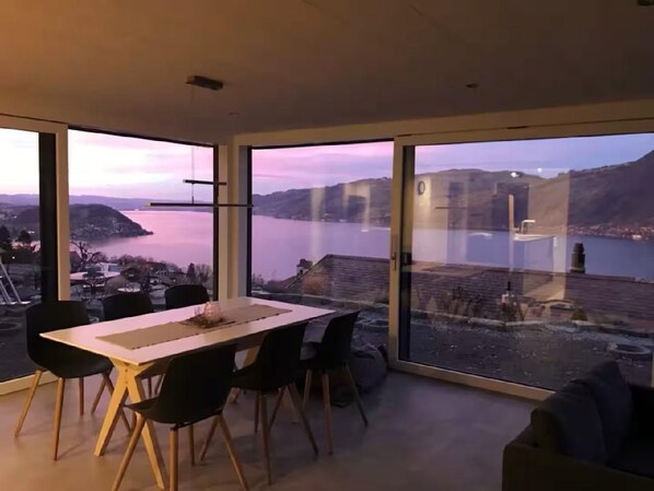 Dining room with panoramic views