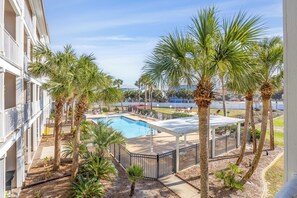 Beach Vibe Condo at Grand Caribbean East - Beach Vibe overlooks the sparkling pool!