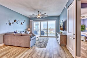 Living Room with Balcony Access