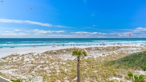 Soak in panoramic views of the Gulf’s turquoise waters and sugar-white sands from this prime beachfront spot. Whether you're lounging on the balcony or heading down to the shore, paradise is just steps away.
