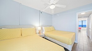 Guest bedrooms with two full size beds.