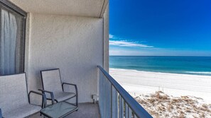 View of the gulf, beach front property!