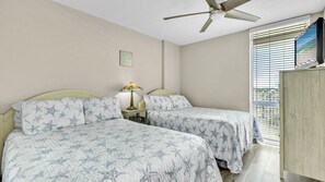 Two full size beds for additional guests or children.