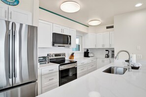 It has a newly renovated kitchen!