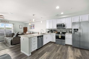 Prepare your favorite meals in the full kitchen