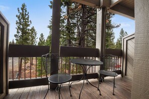 Enjoy the fresh air on the balcony