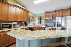 Whip up your favorite meals in the full kitchen