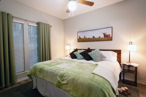 Master Bedroom with king size bed.