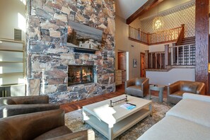 Furniture, Indoors, Living Room, Room, Fireplace