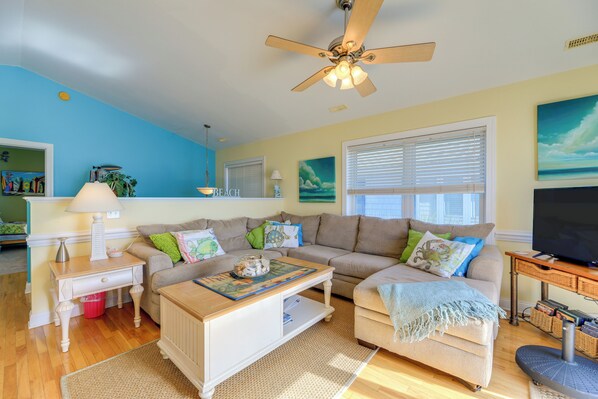Atlantic Beach Vacation Rental | 4BR | 3BA | Stairs Required | 1,800 Sq Ft