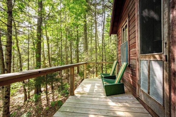 Cabin 6 Porch with lake views