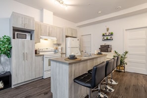 Kitchen and dining area