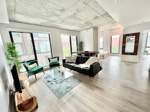 A fresh perspective showcasing the airy ambiance, minimalist design, and carefully curated furnishings.