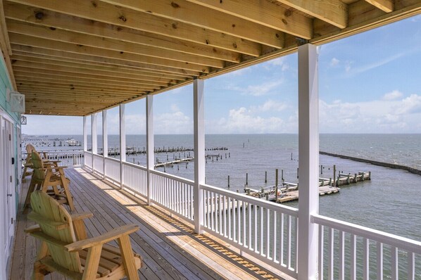 Incredible Water Views from the Balcony
