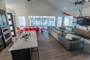 Open concept floor plan