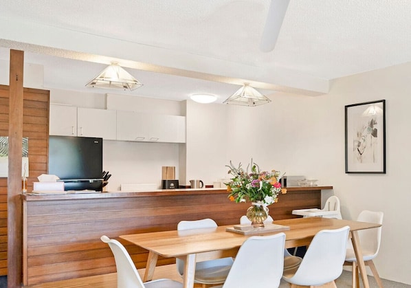 Open plan Kitchen and Dining area