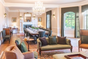 Dine in comfort in the ball room