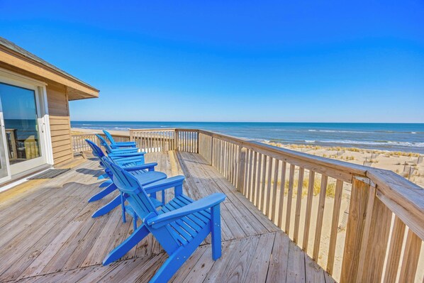Surf or Sound Realty - 1222 - Beachfront Bliss - Deck -2