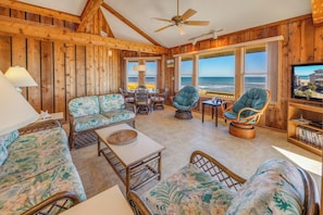 Surf or Sound Realty - 1222 - Beachfront Bliss - Great Room -1