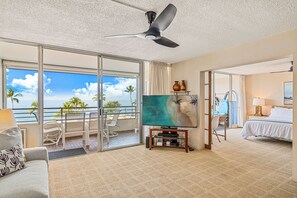 Enjoy stunning ocean views and tropical breezes just steps from your door.
