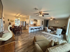 Plenty of room to cook, eat and enjoy each other. 