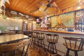 The Neptune Bar is on the ground flood and welcomes all for food and drink