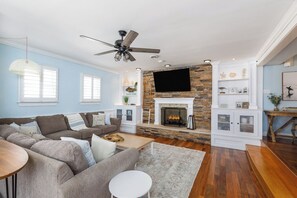Unwind after a long day by spreading out with the whole group in the spacious living room.