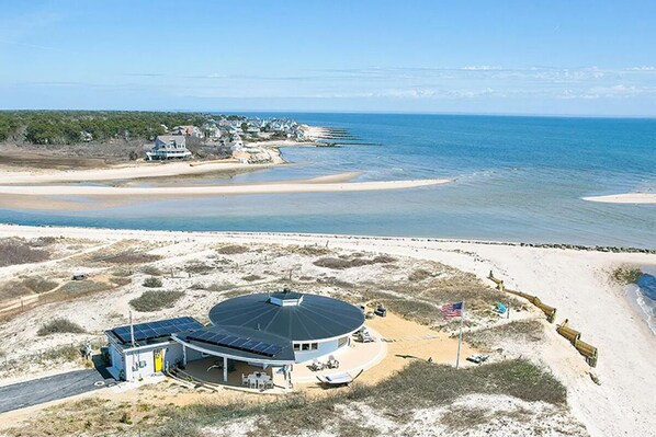 Spectacular and unique oceanfront home with large private beach