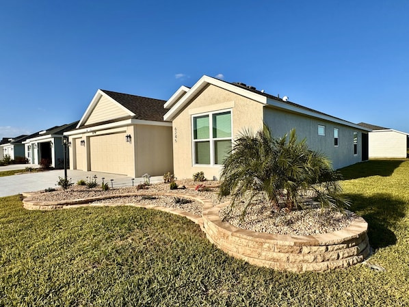 House Front on Large Corner Lot