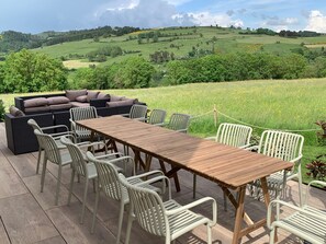 Vue campagne depuis terrasse