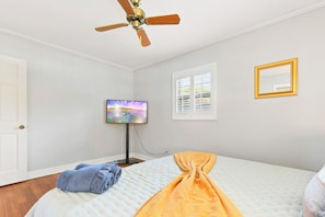 Bedroom with large queen bed