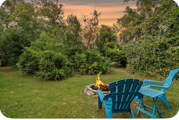 Garden Fire Pit Area