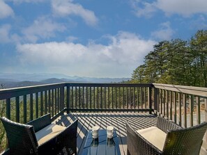 Mountain views from deck