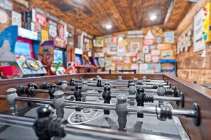 Dockside Manor foosball table in the game room
