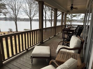 Spacious and comfortable screened porch.