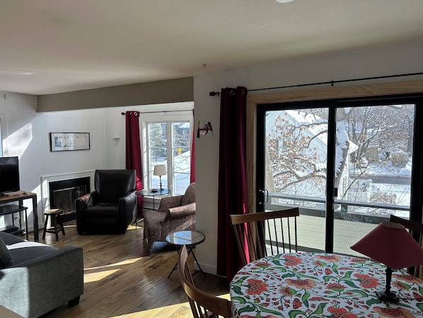 An abundance of natural light and open floor plan.