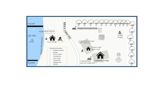宿泊施設の地図