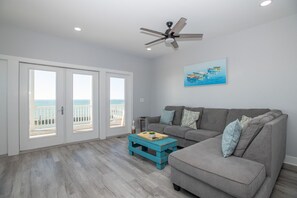 Spacious Living Room with Stunning Water Views