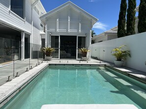 view of magnesium pool from the lounge chairs