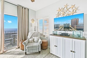 Balcony Door and TV