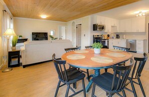 Dining area for six, perfect for cozy meals and memorable gatherings.