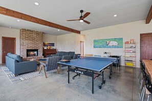Ping pong, toys, games, and arcade for all ages.