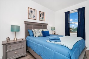 Rest easy on hotel-quality sheets and duvets for a dreamy night's sleep.