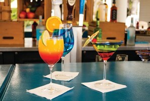 Drinks from Captain's Cliff's bar