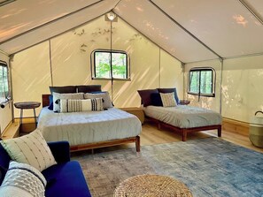 Rejuvenate fully with 2 beds and a sleeper sofa