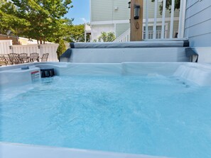 Relax in the gorgeous bubbly Hot Tub!